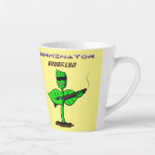 Germinator cyborg plant grappige cartoon latte mok (Rechts)