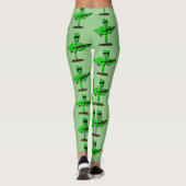 Germinator cyborg plant grappige cartoon leggings (Achterkant)