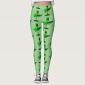 Germinator cyborg plant grappige cartoon leggings (Voorkant)
