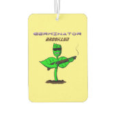 Germinator cyborg plant grappige cartoon luchtverfrisser (Achterkant)