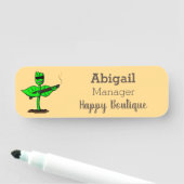 Germinator cyborg plant grappige cartoon naamplaatje (In situ)