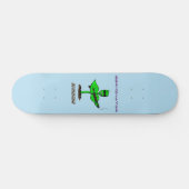 Germinator cyborg plant grappige cartoon persoonlijk skateboard (Horizontaal)