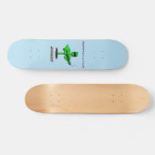 Germinator cyborg plant grappige cartoon persoonlijk skateboard (Horizontaal)