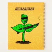 Germinator cyborg plant grappige cartoon planner (Achterkant)