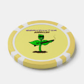 Germinator cyborg plant grappige cartoon poker chips (Enkel)