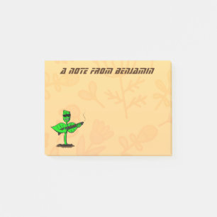 Germinator cyborg plant grappige cartoon post-it® notes