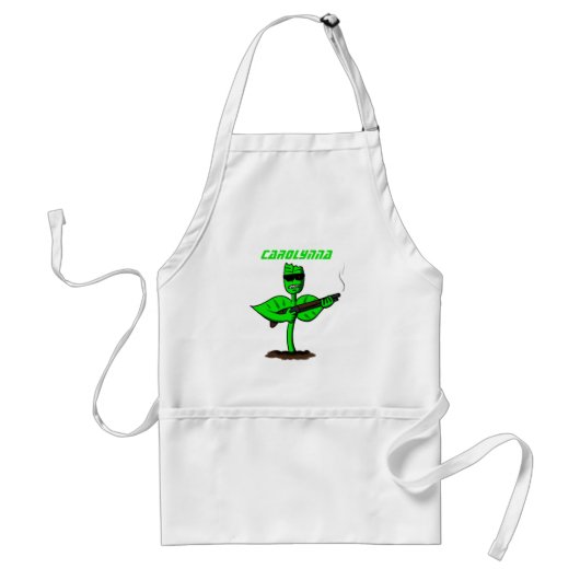 Germinator cyborg plant grappige cartoon standaard schort (Voorkant)