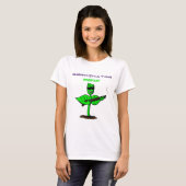 Germinator cyborg plant grappige cartoon t-shirt (Voorkant volledig)