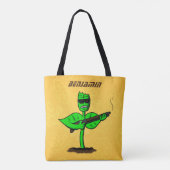 Germinator cyborg plant grappige cartoon tote bag (Achterkant)