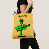 Germinator cyborg plant grappige cartoon tote bag (Dichtbij)