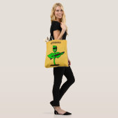 Germinator cyborg plant grappige cartoon tote bag (Op model)