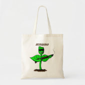 Germinator cyborg plant grappige cartoon tote bag (Voorkant)