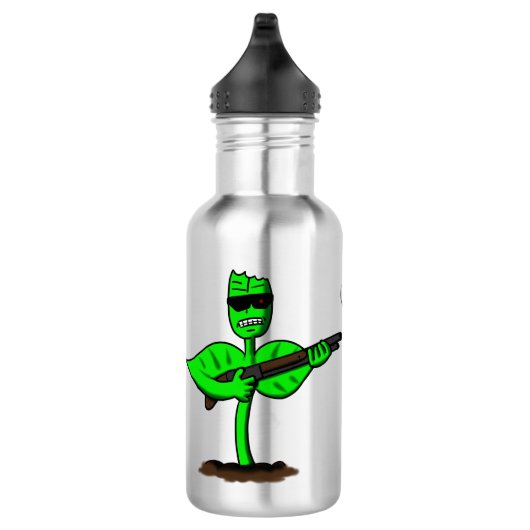 Germinator cyborg plant grappige cartoon waterfles (Rechts)