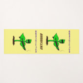 Germinator cyborg plant grappige cartoon yogamat (Voorkant (horizontaal))