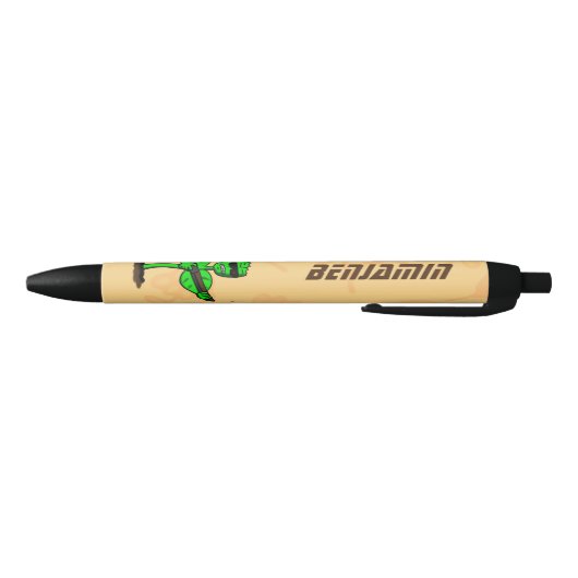 Germinator cyborg plant grappige cartoon zwarte inkt pen (Bodem)