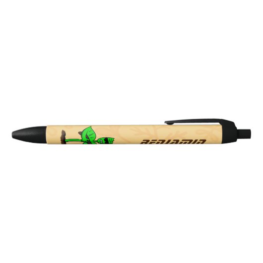 Germinator cyborg plant grappige cartoon zwarte inkt pen