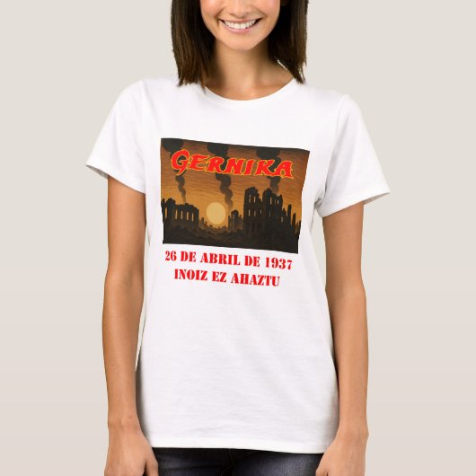 Gernika - Vergeet nooit T-shirt (Voorkant)