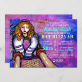 GEROEPEN AAN DE TORAH Bat Mitzvah uitnodiging (Voorkant / Achterkant)