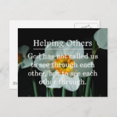 Geroepen om anderen te helpen briefkaart (Voorkant / Achterkant)