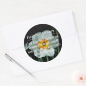 Geroepen om anderen te helpen ronde sticker (Envelop)