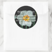 Geroepen om anderen te helpen ronde sticker (Tas)