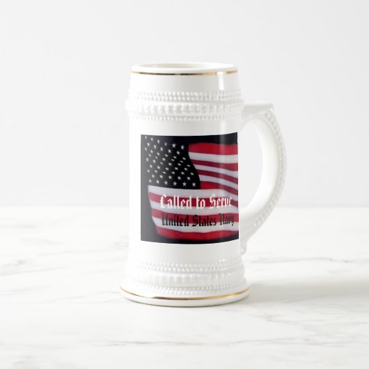 Geroepen om de Vlag van de VSA van de Tak specifie Bierpul (Voorkant rechts)