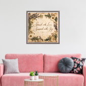 Geroerd Met Liefde Canvas Afdruk (Insitu (Woonkamer))