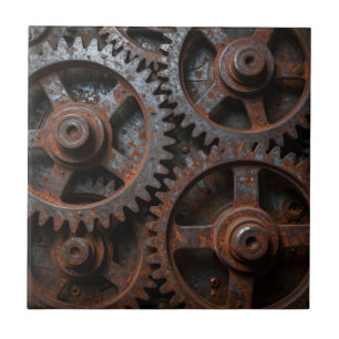 Geroest Mechanisme uit de Industrie Tegeltje