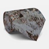 Geroest metaal, een abstracte gelprint stropdas (Opgerold)
