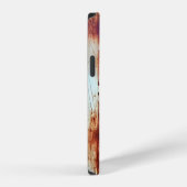 Geroest metaal, gestructureerde achtergrond. iPhone hoesje (Rechterkant)