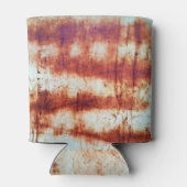 Geroest metaal, getextureerde achtergrond. blikjeskoeler (Achterkant)