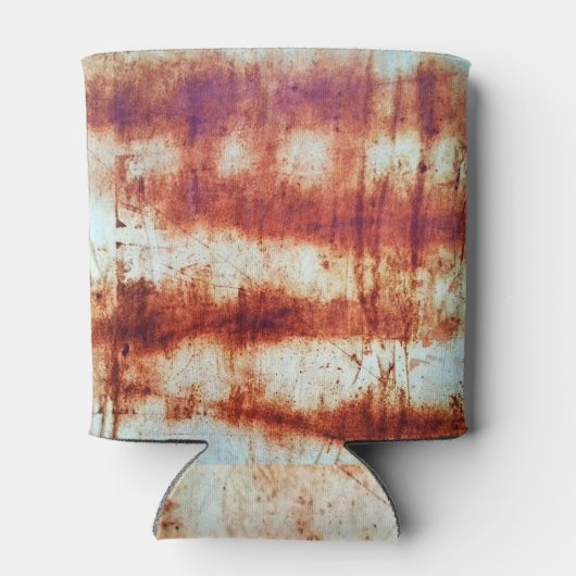 Geroest metaal, getextureerde achtergrond. blikjeskoeler (Achterkant)