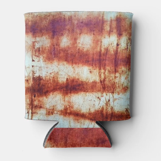 Geroest metaal, getextureerde achtergrond. blikjeskoeler (Voorkant)