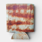 Geroest metaal, getextureerde achtergrond. blikjeskoeler (Achterkant)