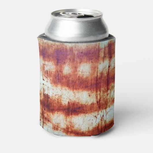 Geroest metaal, getextureerde achtergrond. blikjeskoeler (Blikje Achterkant)