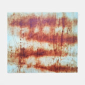 Geroest metaal, getextureerde achtergrond. fleece deken (Voorkant (Horizontaal))