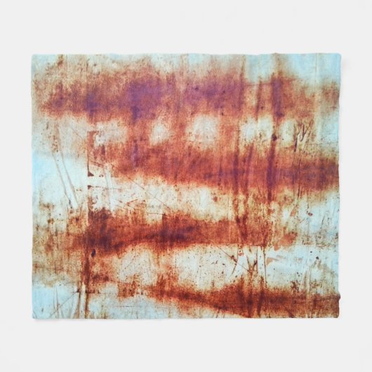 Geroest metaal, getextureerde achtergrond. fleece deken (Voorkant (Horizontaal))