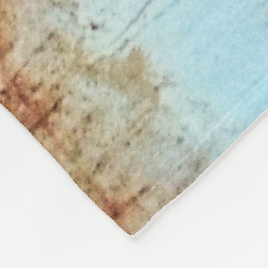 Geroest metaal, getextureerde achtergrond. fleece deken (Hoek)