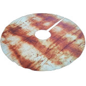 Geroest metaal, getextureerde achtergrond. kerstboom rok (Gekanteld)