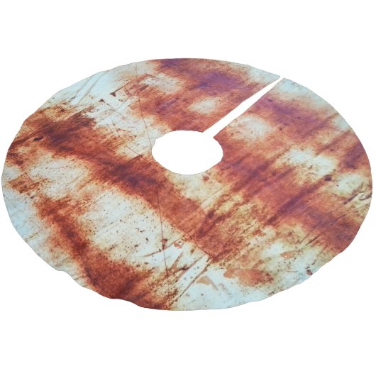 Geroest metaal, getextureerde achtergrond. kerstboom rok (Gekanteld)