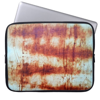 Geroest metaal, getextureerde achtergrond. laptop sleeve