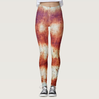 Geroest metaal, getextureerde achtergrond. leggings