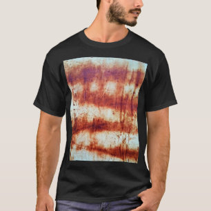 Geroest metaal, getextureerde achtergrond. t-shirt