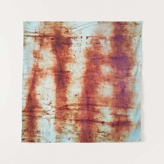 Geroest metaal, getextureerde achtergrond. wandkleed (Voorkant (horizontaal))