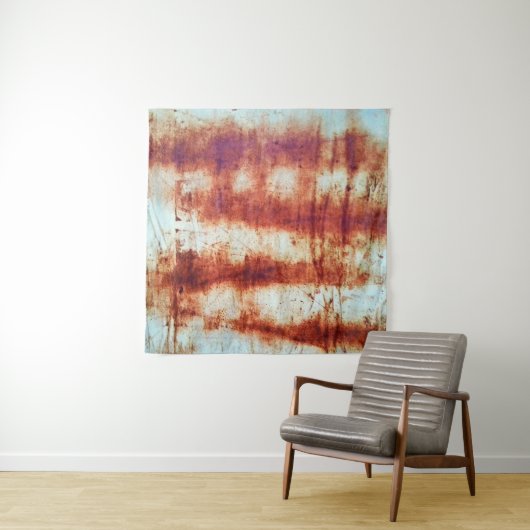 Geroest metaal, getextureerde achtergrond. wandkleed (In situ)