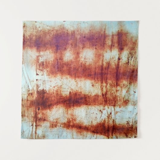 Geroest metaal, getextureerde achtergrond. wandkleed (Voorkant)