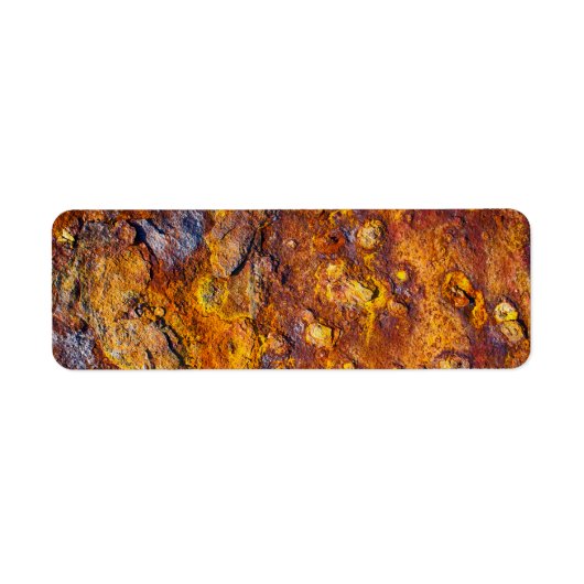 Geroest metalen oppervlak etiket (Voorkant)