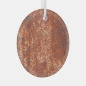 Geroest staaltextuur, abstracte achtergrond. glas ornament (Voorkant Rechts)