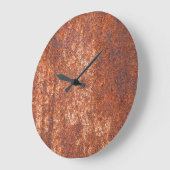 Geroest staaltextuur, abstracte achtergrond. grote klok (Hoek)