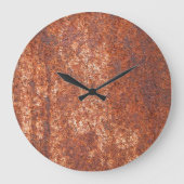 Geroest staaltextuur, abstracte achtergrond. grote klok (Voorkant)